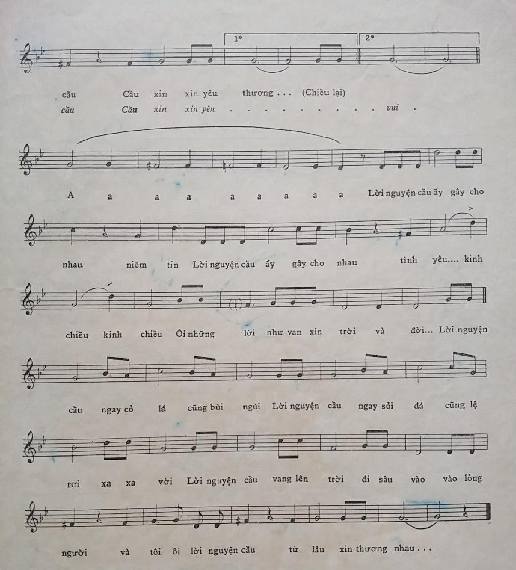 Sheet nhạc Kinh Chiều 2